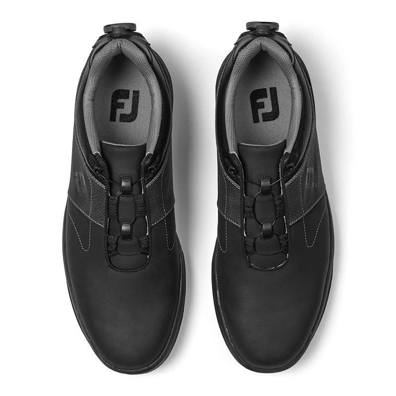 Footjoy Contour BOA Golf Shoes - Black/Charcoal 4 Footjoy Contour BOA Golf Shoes - Black/Charcoal - Image 2