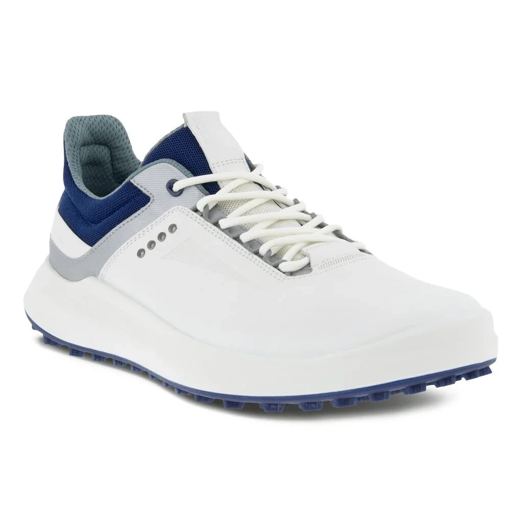 Ecco Core Golf Shoes - White/Silver/Blue 4 Ecco Core Golf Shoes - White/Silver/Blue - Image 2