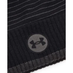 Under Armour Men's UA Truckstop Fleece Beanie - Black -Every Golf Day Store 1365922 001 FABR SL