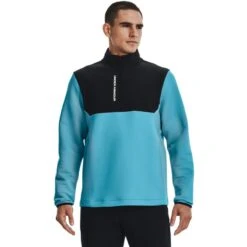Under Armour Men's UA Storm Daytona ½ Zip - Fresco Blue -Every Golf Day Store 1366280 481 FC