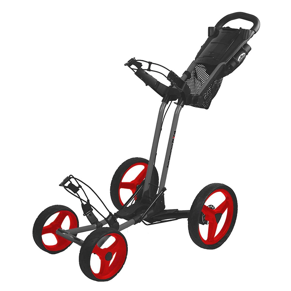 Masters Sun Mountain PathFinder PX4 Push Trolley - Magnetic Grey/Red 3 Masters Sun Mountain PathFinder PX4 Push Trolley - Magnetic Grey/Red