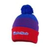 TaylorMade Bobble Beanie - Red/Royal Blue/ White -Every Golf Day Store 2020bobblebeaniegreynavywhite1