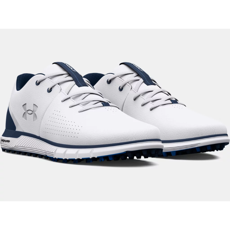 Under Armour Men's UA HOVR Fade 2 SL Spikeless Golf Shoes - White/Academy 5 Under Armour Men's UA HOVR Fade 2 SL Spikeless Golf Shoes - White/Academy - Image 3
