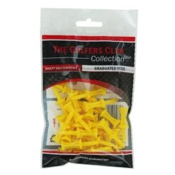 The Golfers Club Step Tees 25pcs Yellow