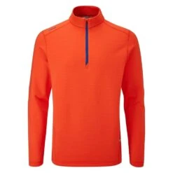 Ping Edwin 1/2 Zip Mens Golf Sweater - Flame