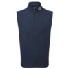 FootJoy Mens Full-Zip Knit Golf Vest - Navy