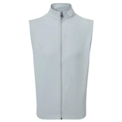 FootJoy Mens Full-Zip Knit Golf Vest - Grey
