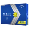 Callaway ERC Soft Triple Track Golf Balls (12 Balls) - Yellow -Every Golf Day Store Callaway ERC Soft Triple Track Golf Balls Yellow 1