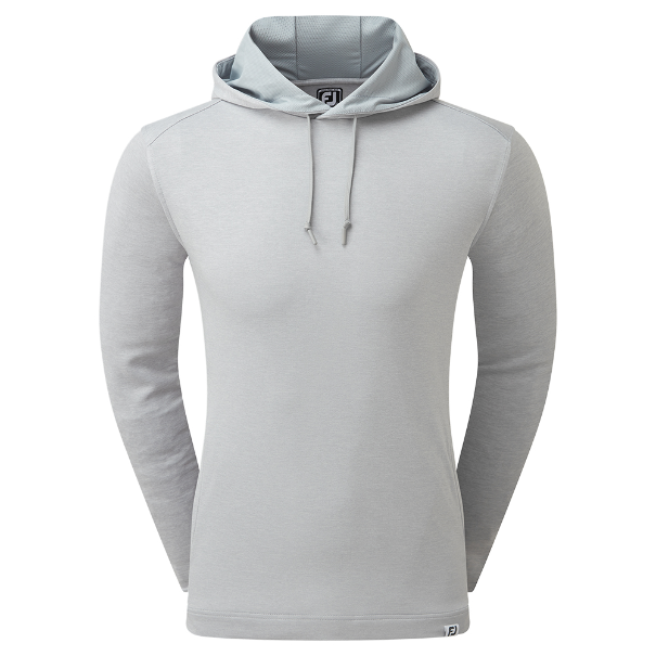 FootJoy Mens Lightweight Hoodie - Heather Grey 3 FootJoy Mens Lightweight Hoodie - Heather Grey