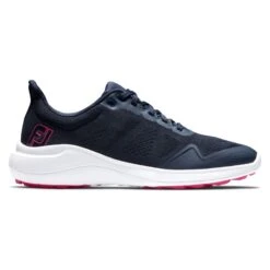 FootJoy Ladies Flex Athletic Golf Shoes - Navy/White