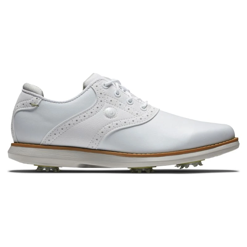 FootJoy Ladies FJ Traditions Golf Shoes - White 3 FootJoy Ladies FJ Traditions Golf Shoes - White