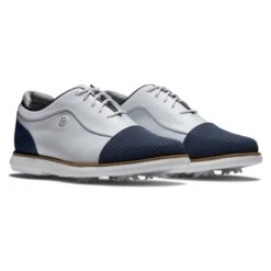 FootJoy Ladies FJ Traditions Golf Shoes - White/Navy 13 FootJoy Ladies FJ Traditions Golf Shoes - White/Navy -Every Golf Day Store FJ 97915 04