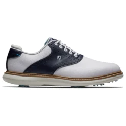 FootJoy FJ Traditions Golf Shoes - White/Navy