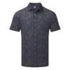 FootJoy Digital Camo FJ Print Lisle Golf Polo Shirt - Navy 2 FootJoy Digital Camo FJ Print Lisle Golf Polo Shirt - Navy -Every Golf Day Store FootJoy SS22 Digital Camo FJ Print Lisle Golf Polo Shirt Navy 88436 Front