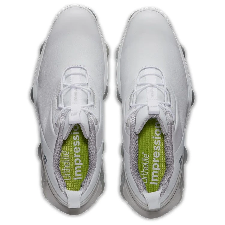 FootJoy Tour Alpha Golf Shoes - White/Grey/Lime 4 FootJoy Tour Alpha Golf Shoes - White/Grey/Lime - Image 2