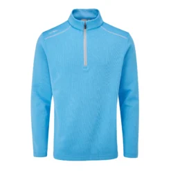 Ping Ramsey Half Zip Mens Fleece Golf Top - Infinity Blue Marl