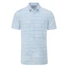 PING Men's Alexander Polo Shirt - White/Infinity Blue