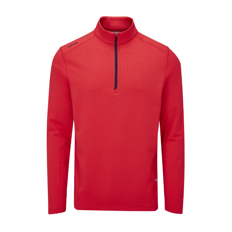 Ping Edwin 1/2 Zip Mens Golf Sweater - Poppy 3 Ping Edwin 1/2 Zip Mens Golf Sweater - Poppy