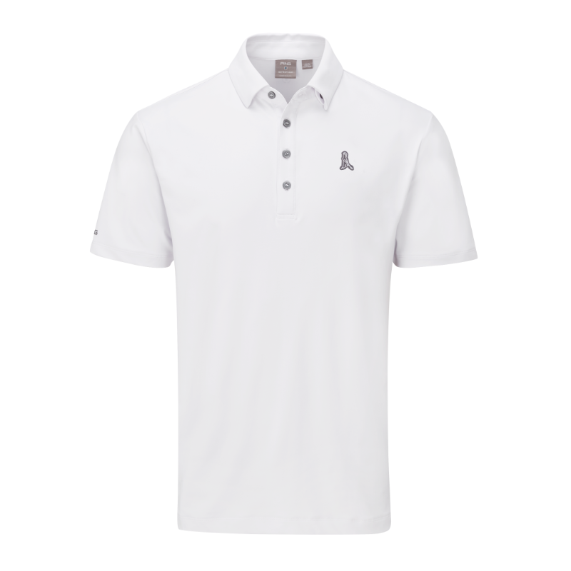 Ping Mr. Ping Golf Polo Shirt - White 3 Ping Mr. Ping Golf Polo Shirt - White