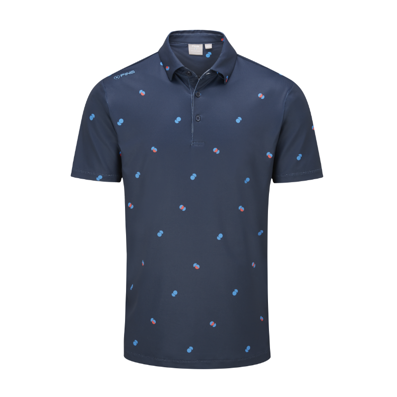 Ping Two Tone Golf Polo Shirt - Navy/Poppy 3 Ping Two Tone Golf Polo Shirt - Navy/Poppy