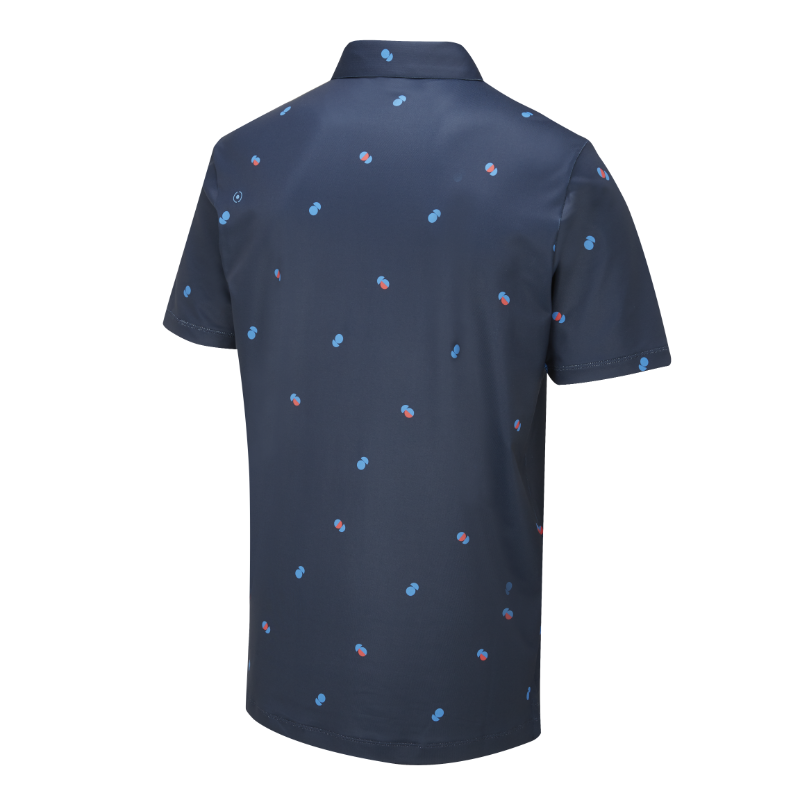 Ping Two Tone Golf Polo Shirt - Navy/Poppy 4 Ping Two Tone Golf Polo Shirt - Navy/Poppy - Image 2