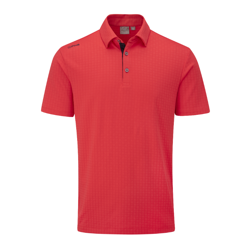 Ping Cillian Golf Polo Shirt - Poppy 3 Ping Cillian Golf Polo Shirt - Poppy