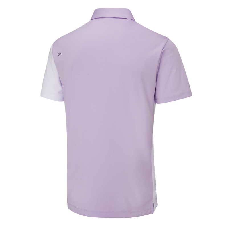 Ping Mack Golf Polo Shirt - White/Cool Lilac Multi 4 Ping Mack Golf Polo Shirt - White/Cool Lilac Multi - Image 2