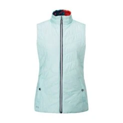 PING Ladies Cece Quilted Gilet - Navy Multi -Every Golf Day Store P93576 CECE NAVY MULTI AQUATIC FRONT 02