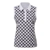 Ping Ladies Purdey Sleeveless Polo Shirt - Black Multi -Every Golf Day Store P93607 PURDEY BLACK MULTI 01