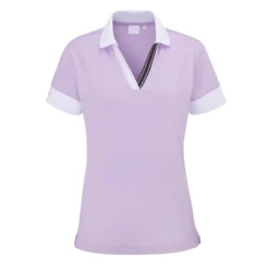 Ping Ladies Sadie Polo Shirt - Cool Lilac/White