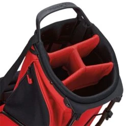 TaylorMade FlexTech Lite Golf Stand Bag - Red/Black/White -Every Golf Day Store TaylorMade Flex Tech Lite Golf Stand Bag Black Red 3