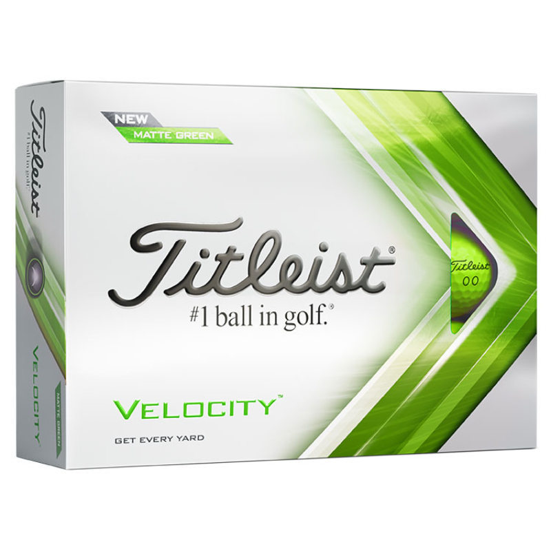 Titleist Velocity Golf Balls 2022 - Green (12 Balls) 3 Titleist Velocity Golf Balls 2022 - Green (12 Balls)