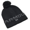Men's Under Armour Halftime Fleece Pom Golf Beanie - Black/Pitch Gray/Pitch Gray