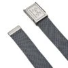 Under Armour Webbing Golf Belt - Grey -Every Golf Day Store Under Armour Webbing Golf Belt Pitch Gray Academy Silver 1