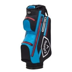 Callaway Chev 14 Cart Bag - Cyan/Fire Red/ Black