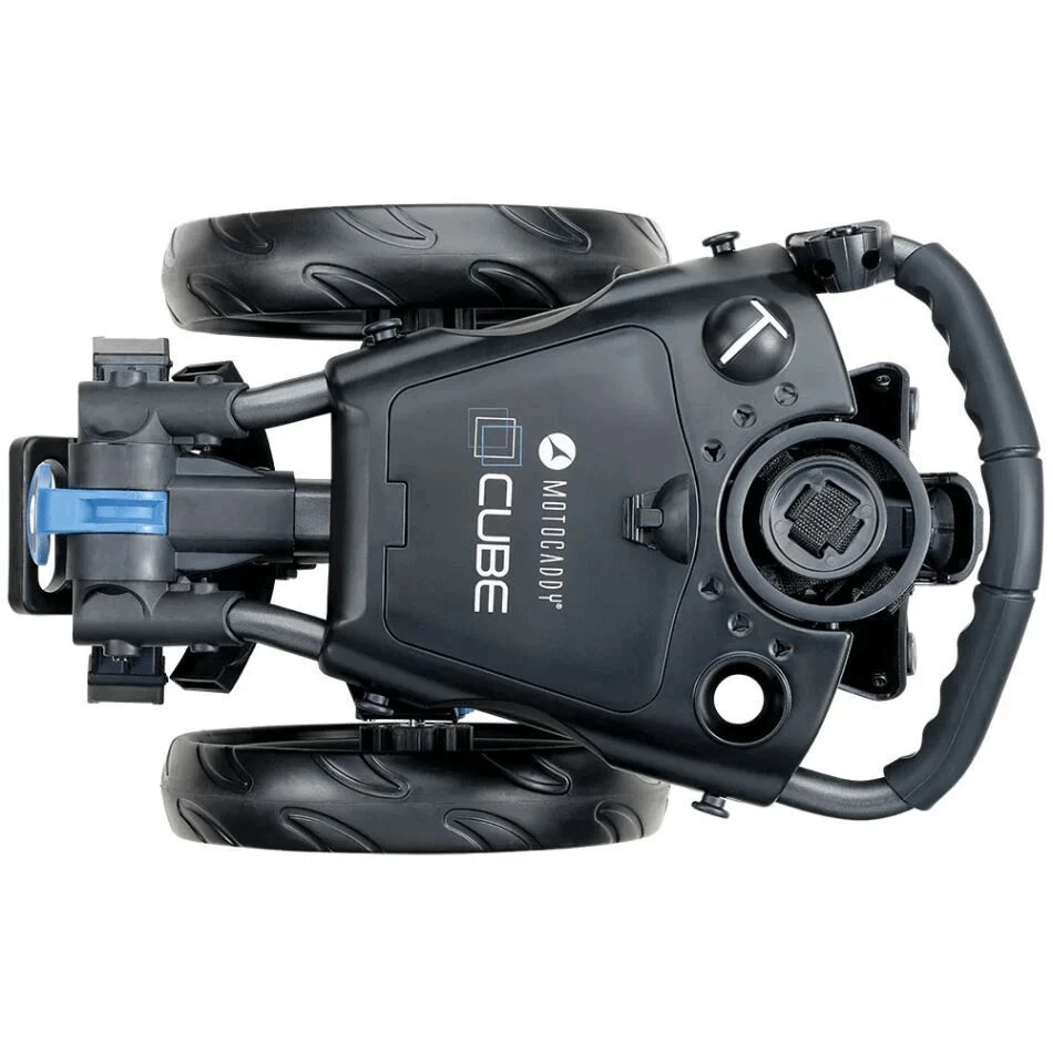 Motocaddy CUBE Push Trolley - Graphite/Blue 6 Motocaddy CUBE Push Trolley - Graphite/Blue - Image 4