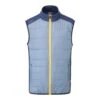 PING Mens Dover Thermal Golf Vest - Greystone/Oxford Blue