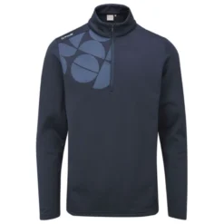 Ping Elevation 1/2 Zip Mens Fleece Golf Top - Navy
