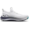 Under Armour Men's UA Charged Phantom Spikeless Golf Shoes - White / Midnight Navy -Every Golf Day Store s7.3026400 100 DEFAULT