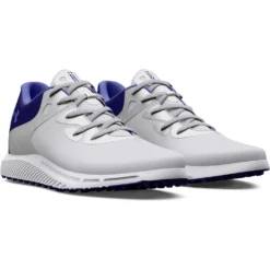 Under Armour Charged Breathe 2 SL Ladies Golf Shoes - White/Silver/Blue -Every Golf Day Store s7.3026403 100 PAIR